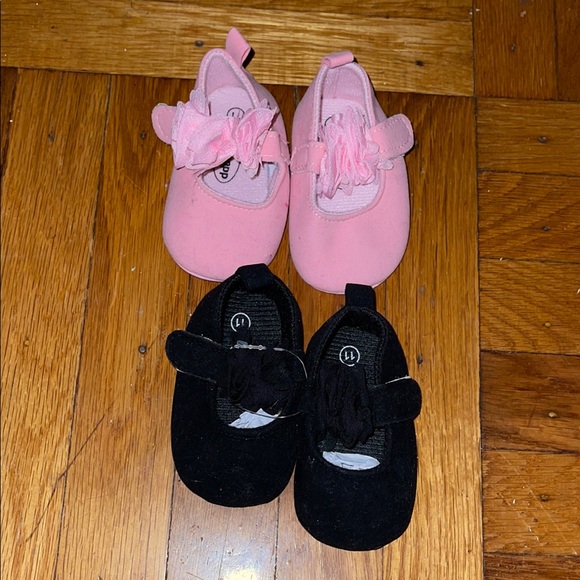 adidas Other - Pink and Black Kids Shoes Set